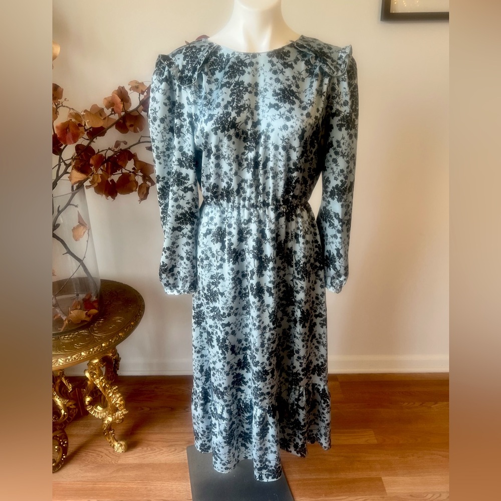 Zara Floral Long Sleeve Dress